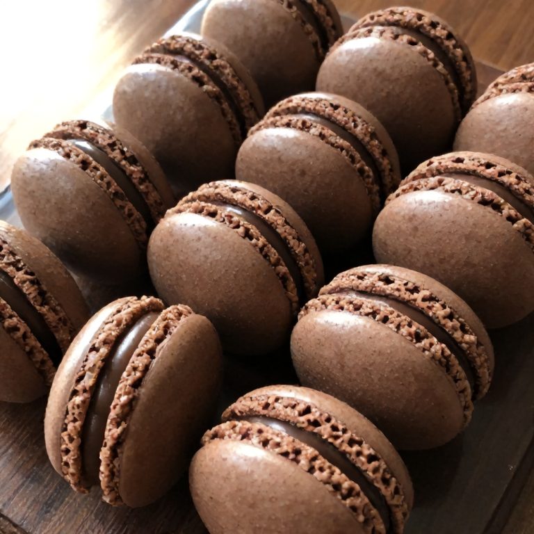 chocolate macarons