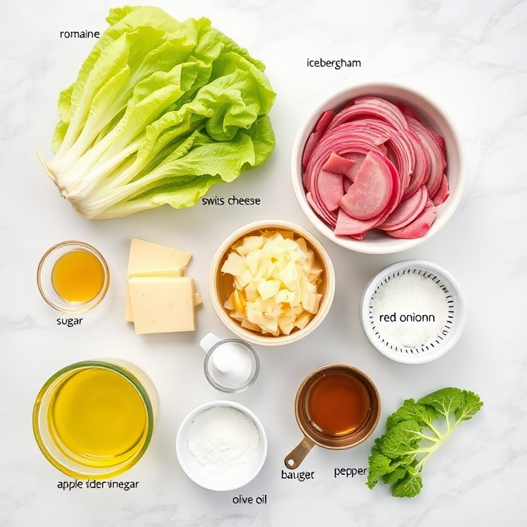 Raw ingredients for Classic Columbia 1905 Salad