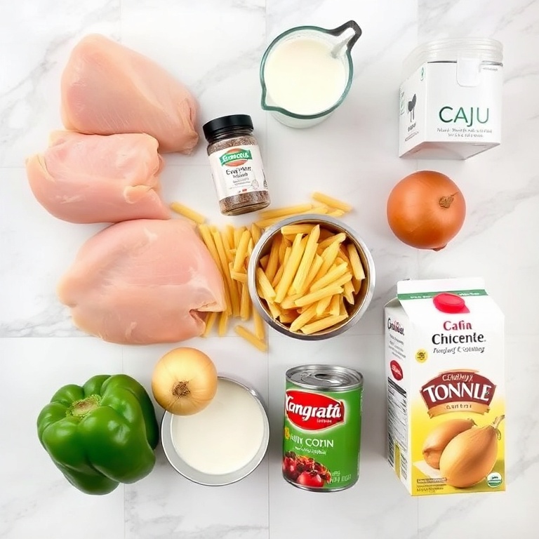 Cajun Chicken Pasta Ingredients