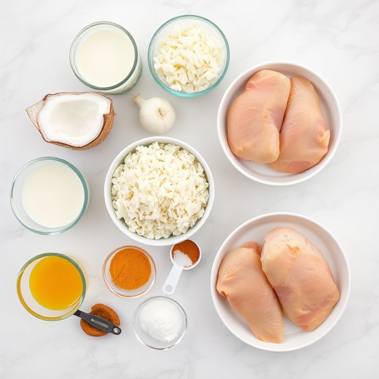 Coconut Chicken Brothy Rice Ingredients