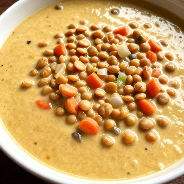 Creamy Moroccan Harissa Lentil Soup