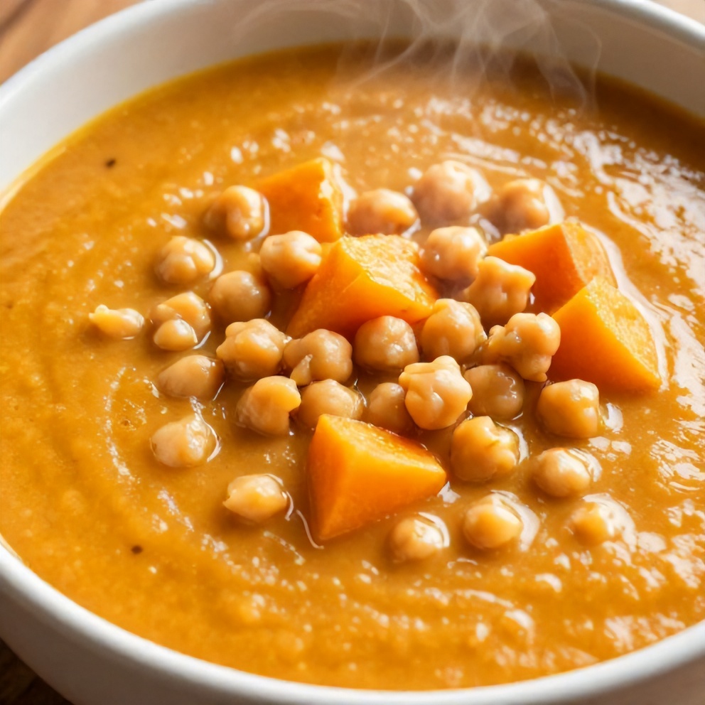 creamy moroccan sweet potato soup
