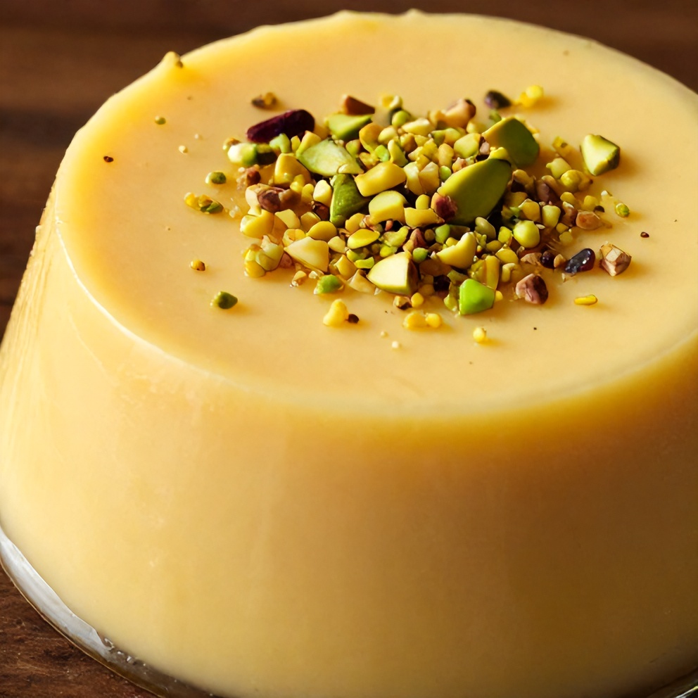 orange blossom semolina pudding