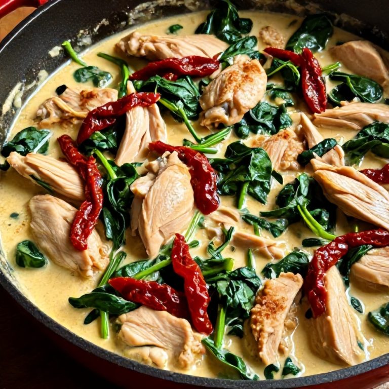 creamy sun-dried tomato chicken skillet