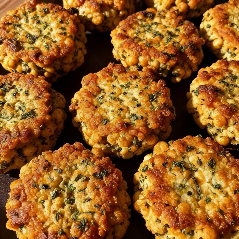 crispy baked chickpea patties