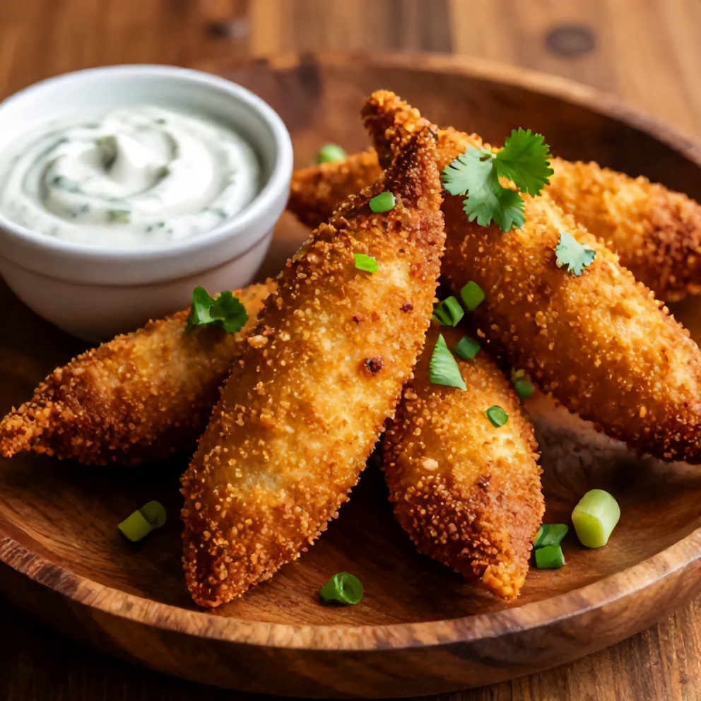 Plated Deer Tenderloin Jalapeño Poppers with a side of ranch dressing