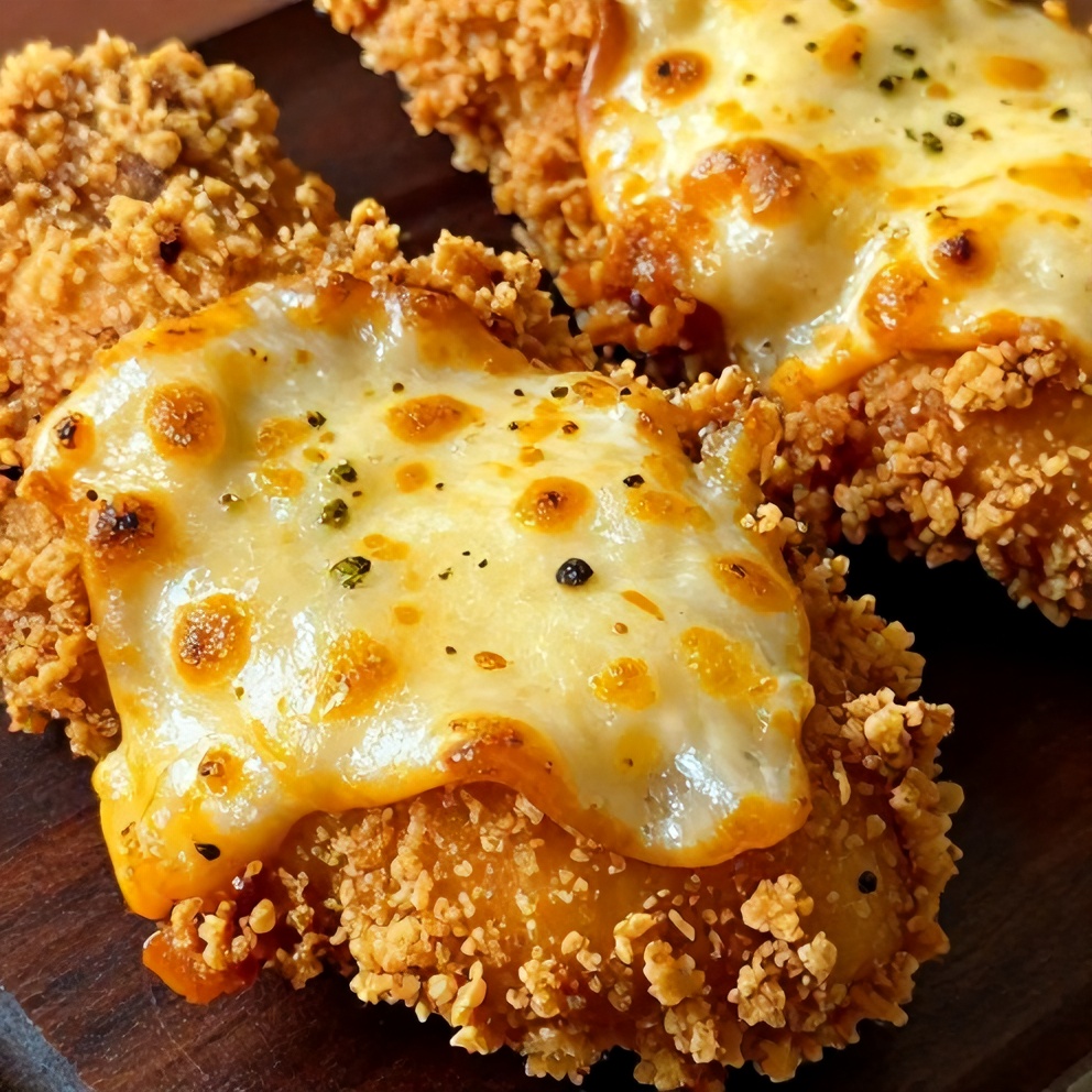Crispy Dill Pickle Parmesan Chicken