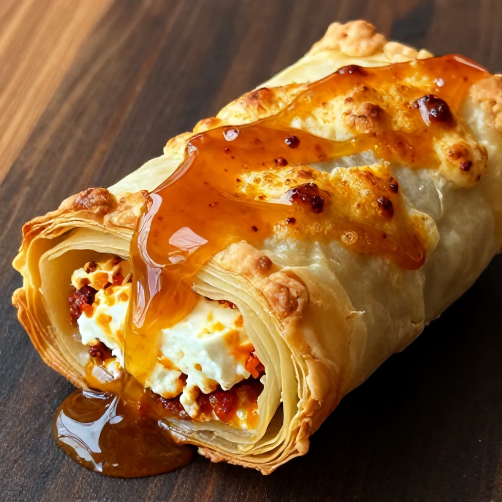 Crispy Feta Phyllo Rolls