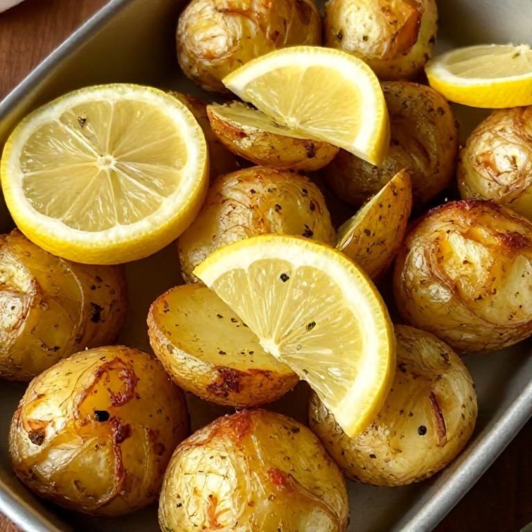 crispy greek lemon potatoes