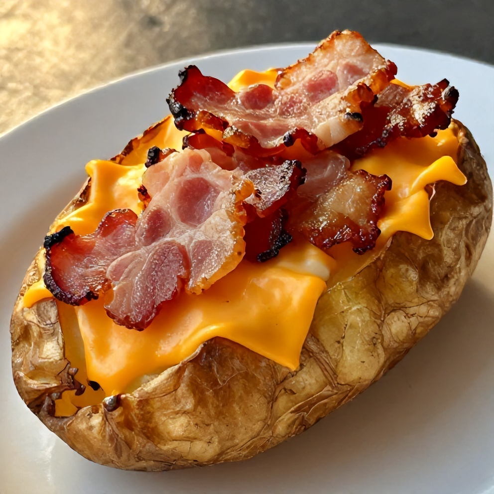 crispy loaded baked potatoes