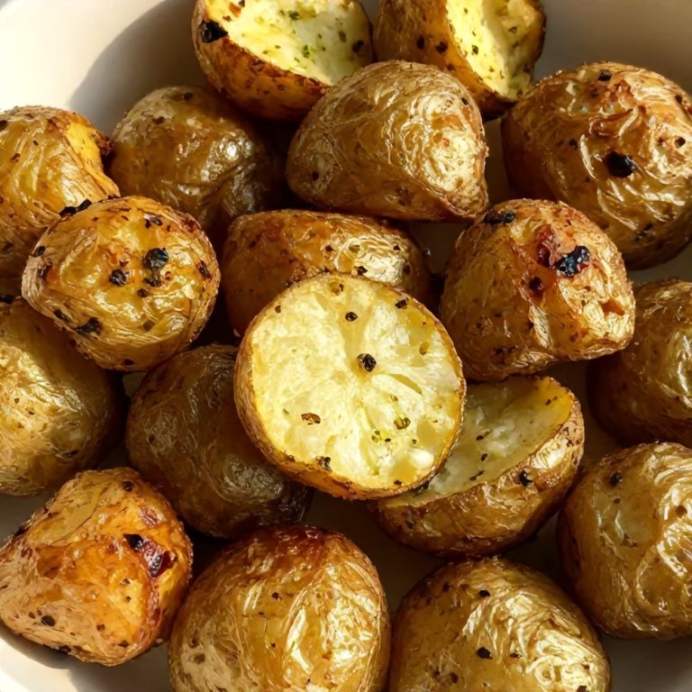 crispy parmesan pesto roasted potatoes