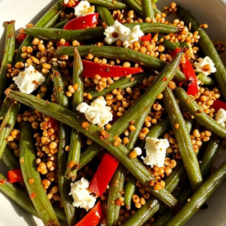 roasted green bean quinoa salad