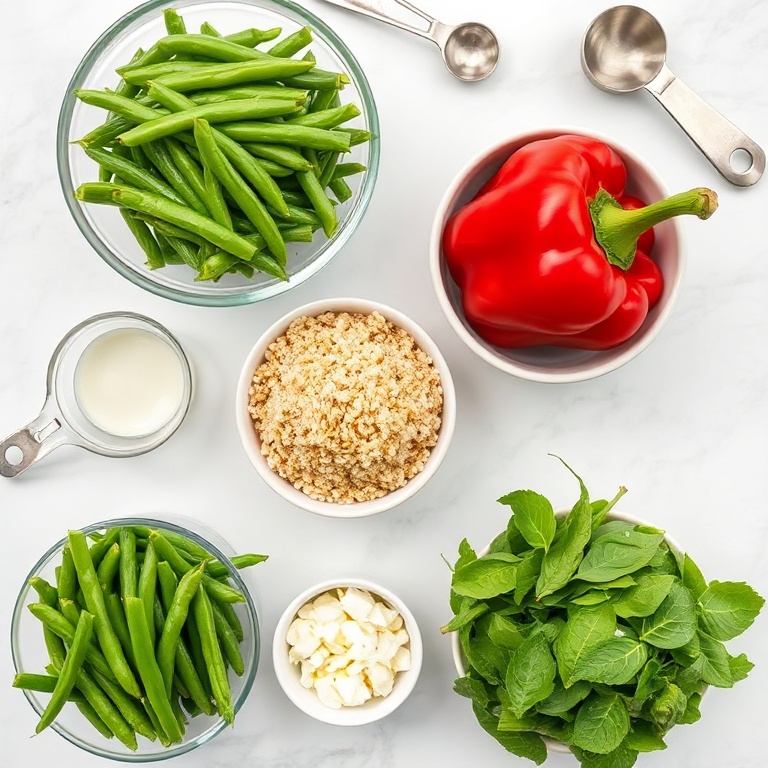 Roasted Green Bean Quinoa Salad Ingredients
