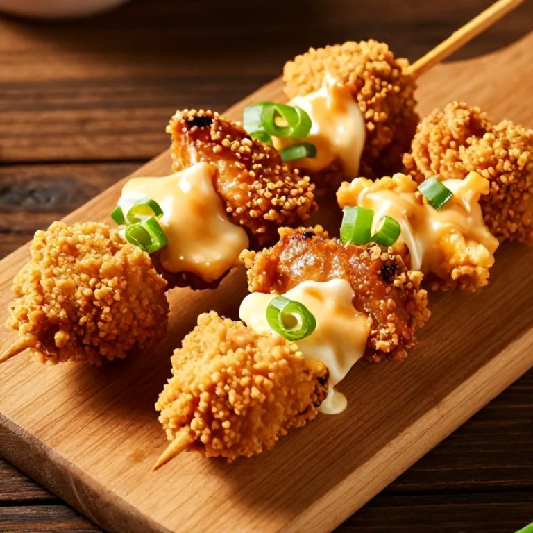 easy bang bang chicken skewers