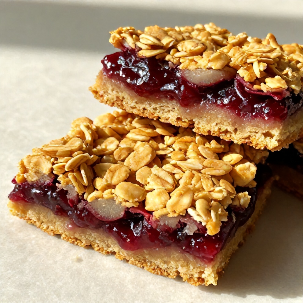 Easy Berry Oat Bars