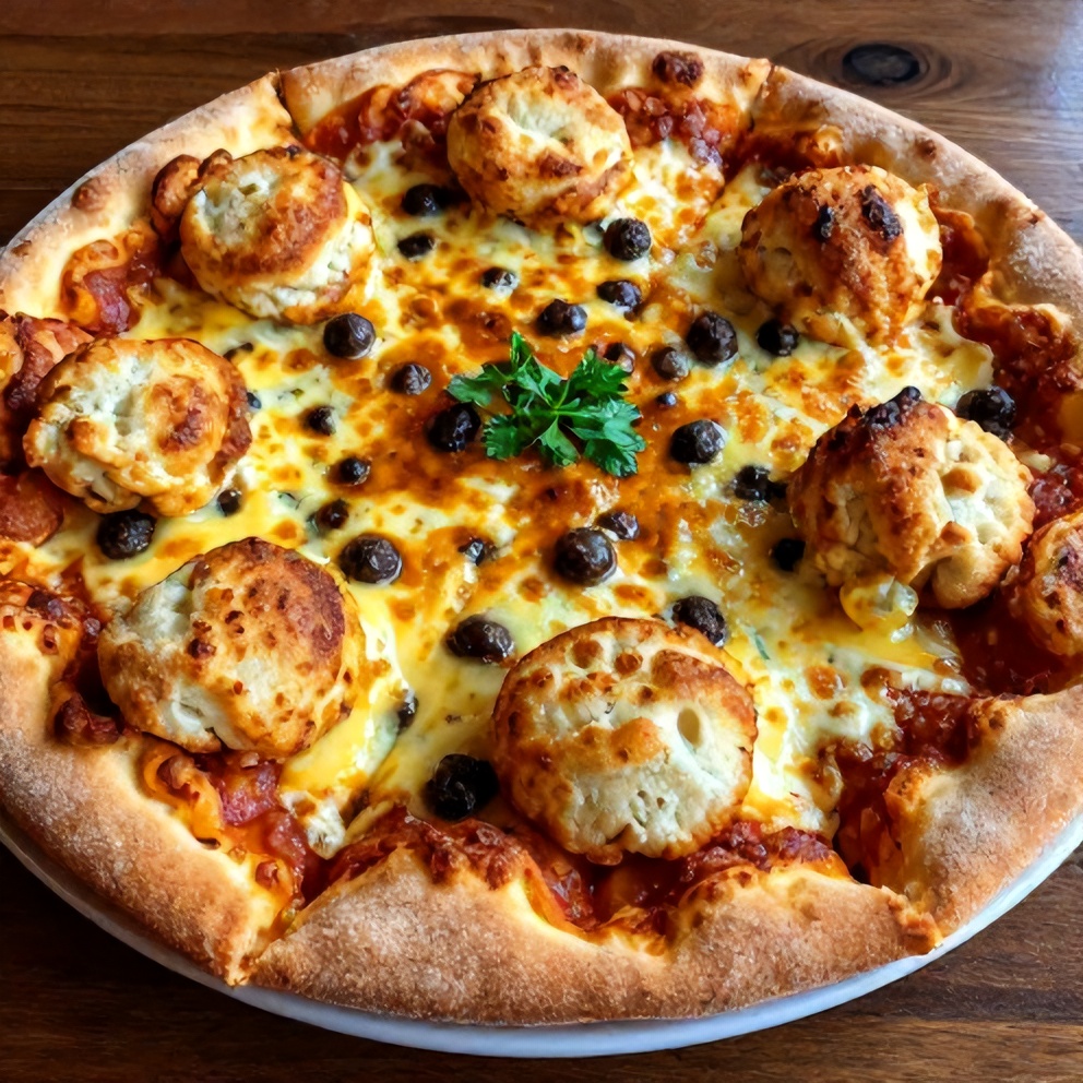 Biscuits and Sausage Gravy Breakfast Pizza