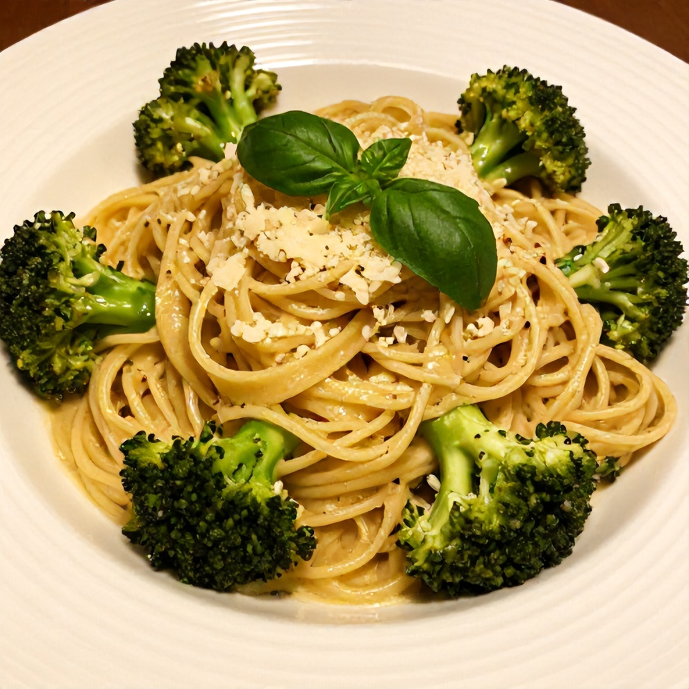 Plated Easy Broccoli Pasta