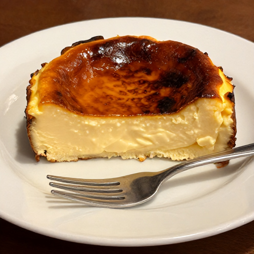 Burnt Basque Cheesecake with caramelized top