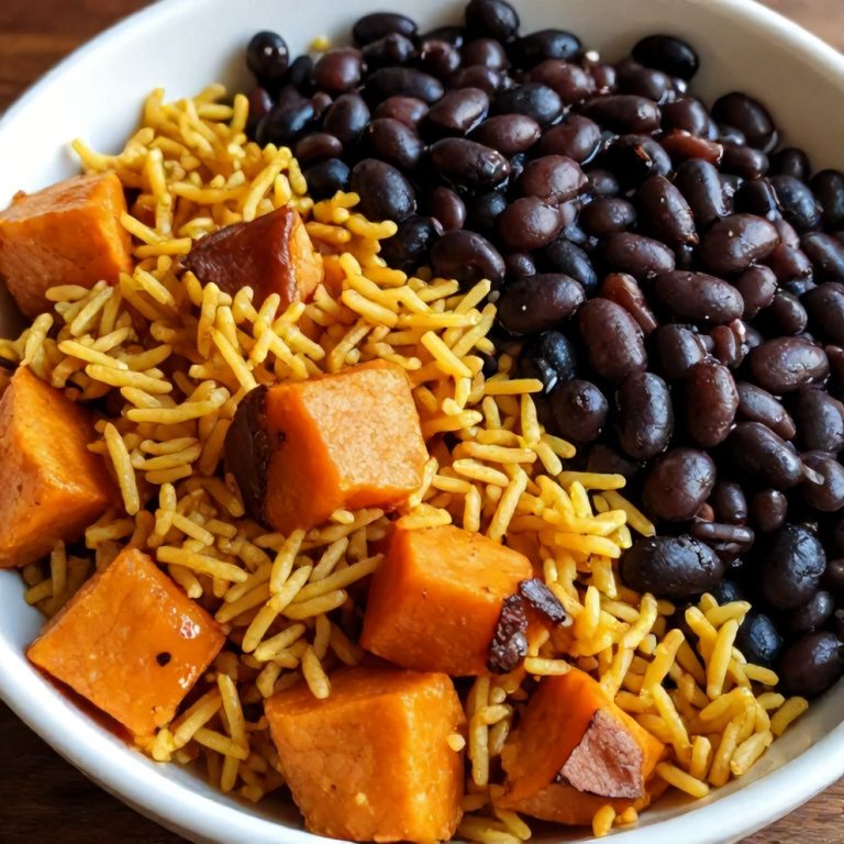 Easy Cajun Sweet Potato Rice Bowl