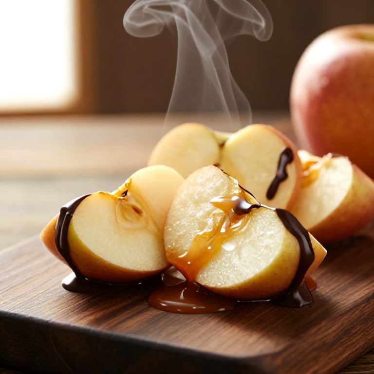 easy caramel apple slices