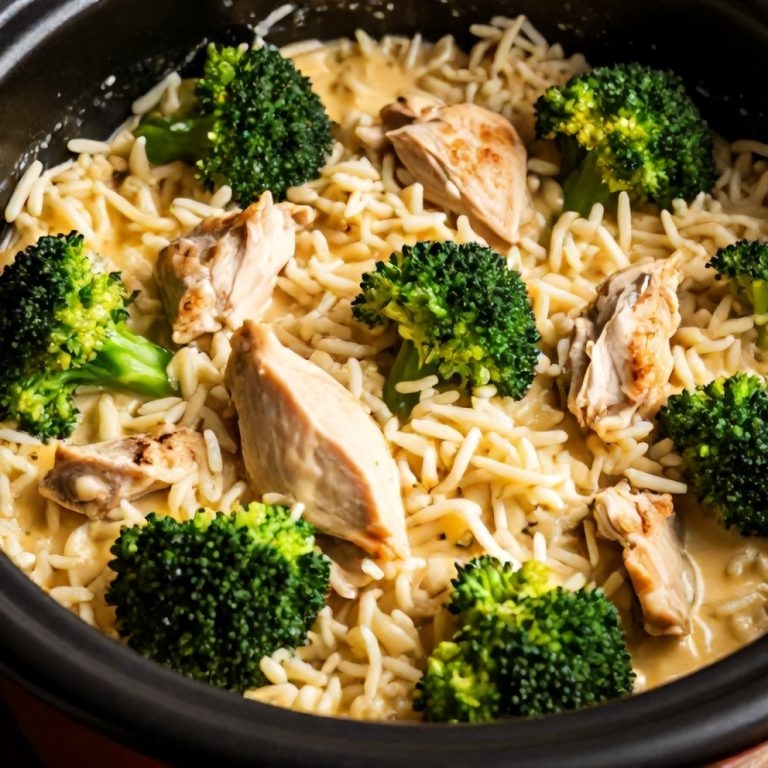 Crockpot Chicken and Broccoli Rice