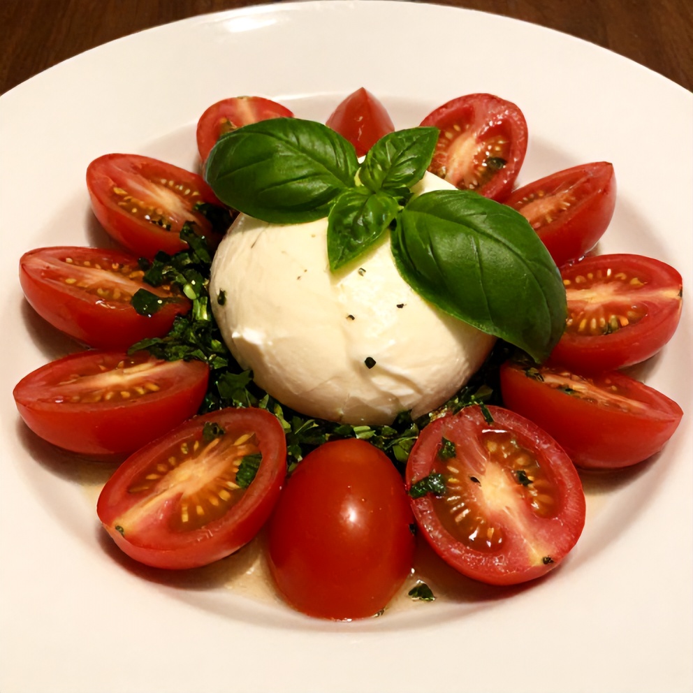Easy Cherry Tomato Salad with Mozzarella and Fresh Herbs