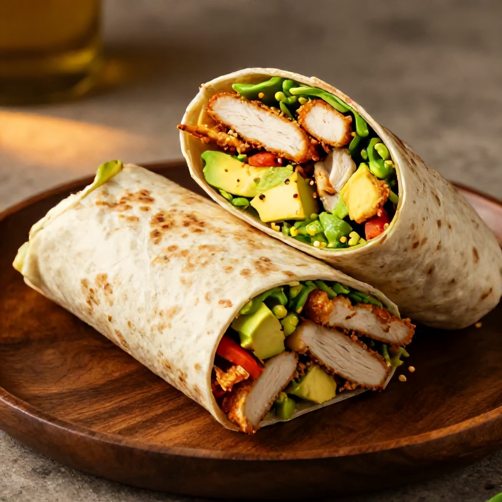 Easy Chicken Avocado Wrap
