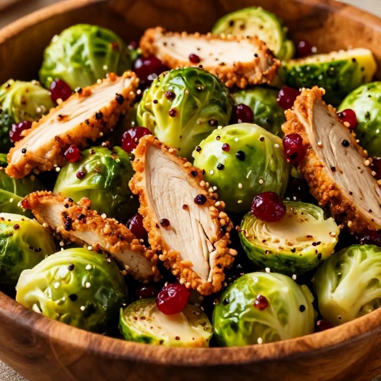 chicken brussels sprout salad