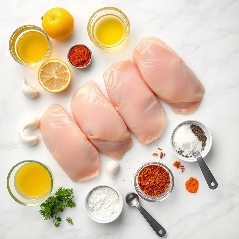 Raw Ingredients for Chicken Shawarma Recipe