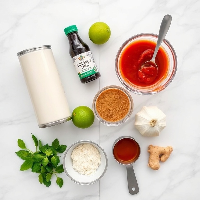 Raw ingredients for Easy Coconut Chicken