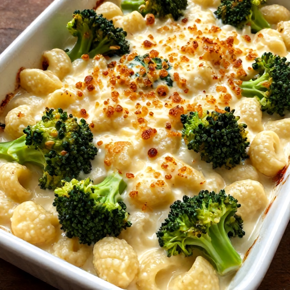 easy gnocchi and broccoli bake