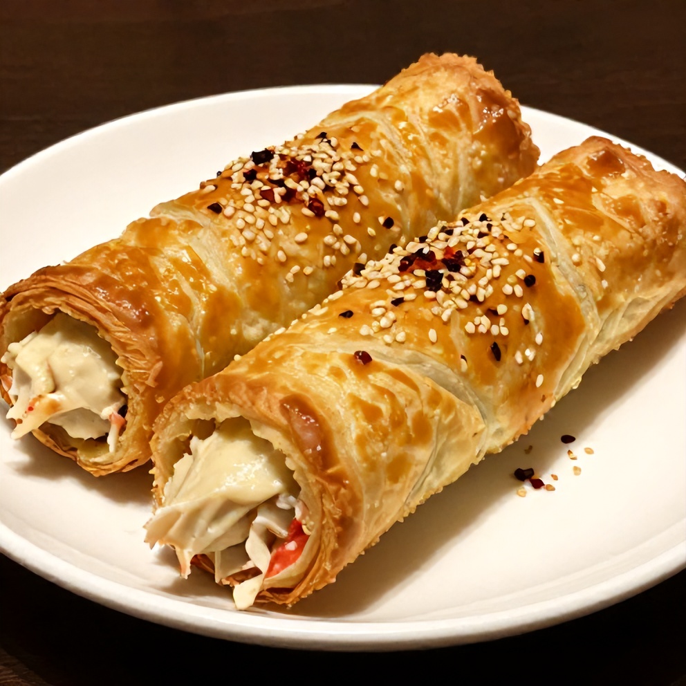 Crispy Crab Rangoon Pinwheels