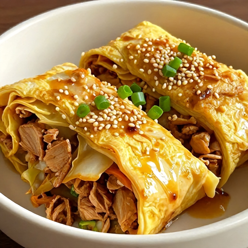 easy egg roll in a bowl