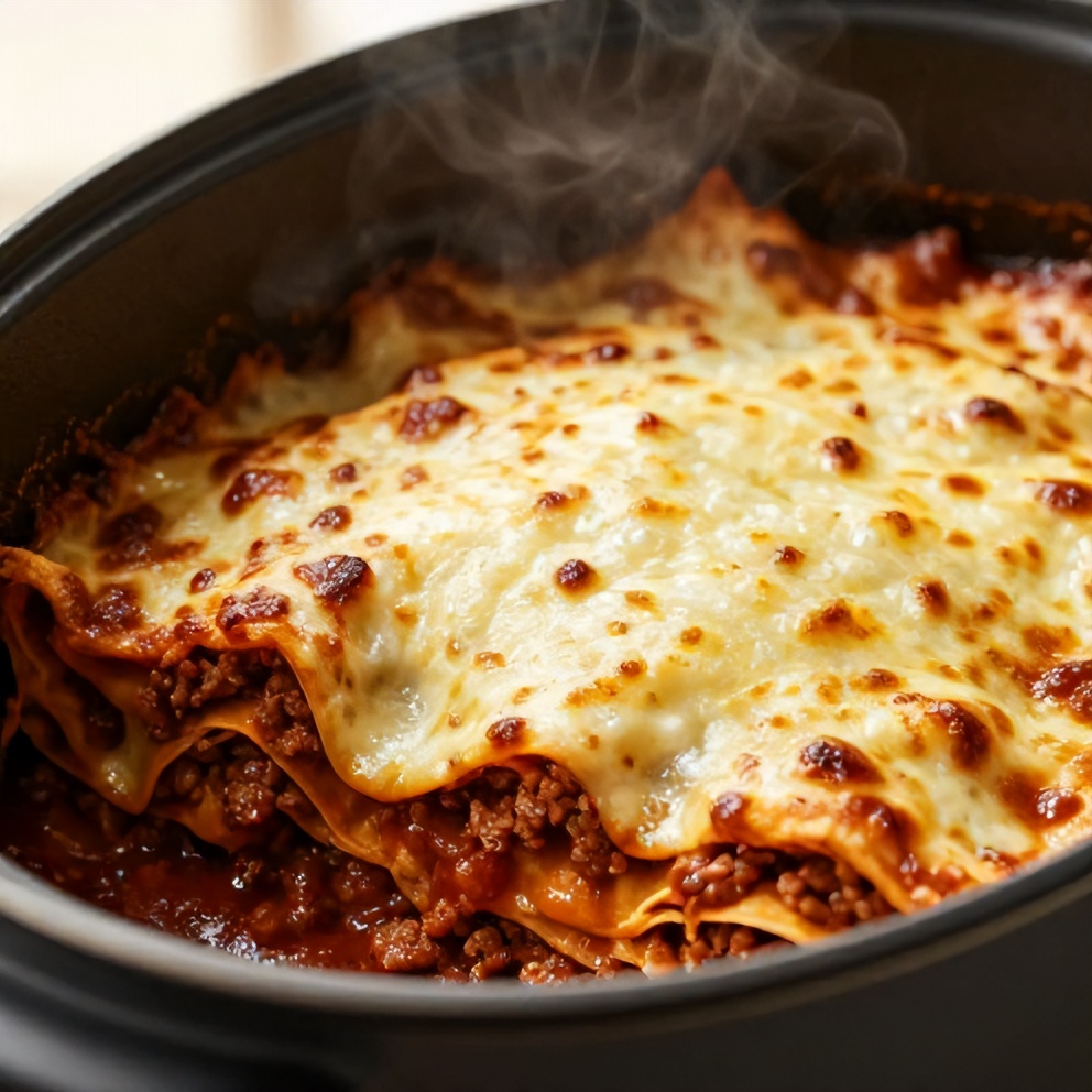 easy crockpot lasagna