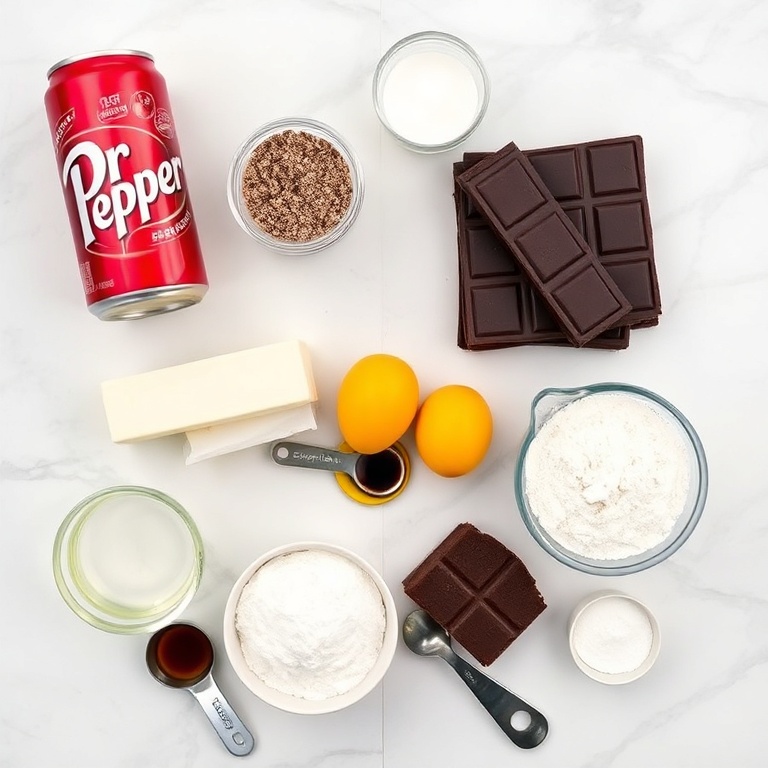 Dr Pepper Brownies Ingredients