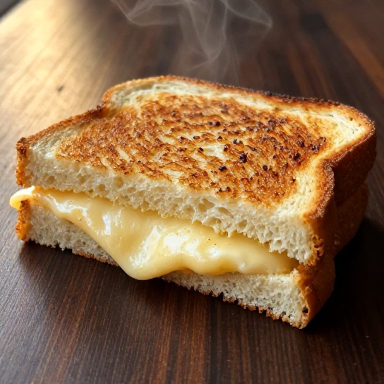 Easy Garlic Bread Grilled Cheese Sandwich