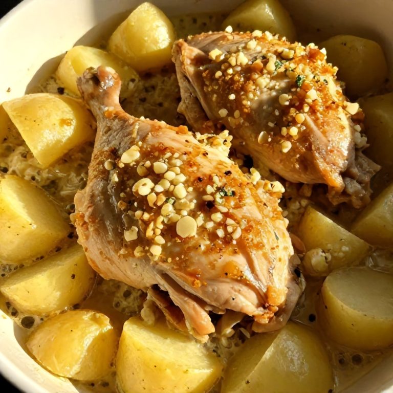 easy garlic parmesan chicken and potatoes crockpot