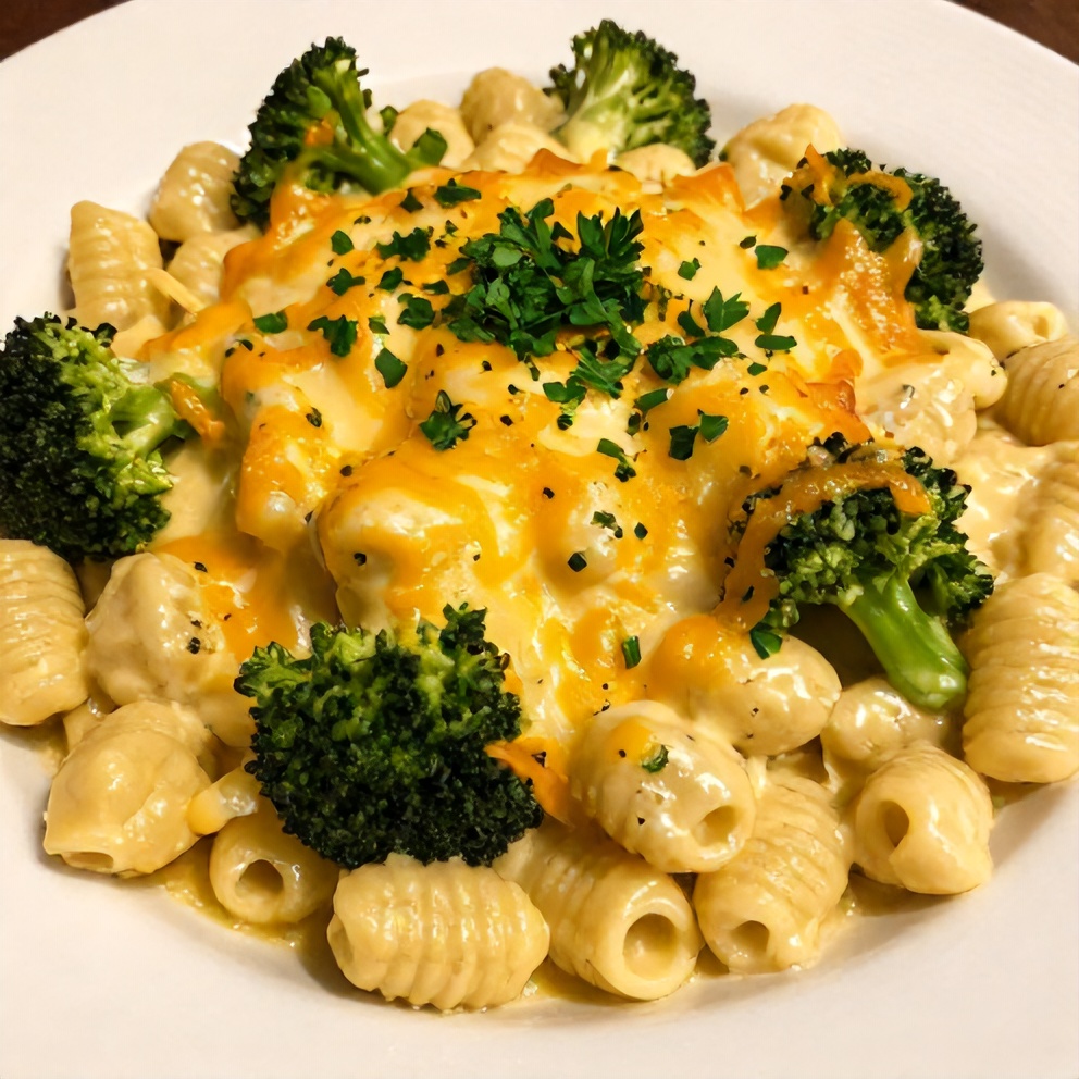 Gnocchi broccoli bake ready to serve