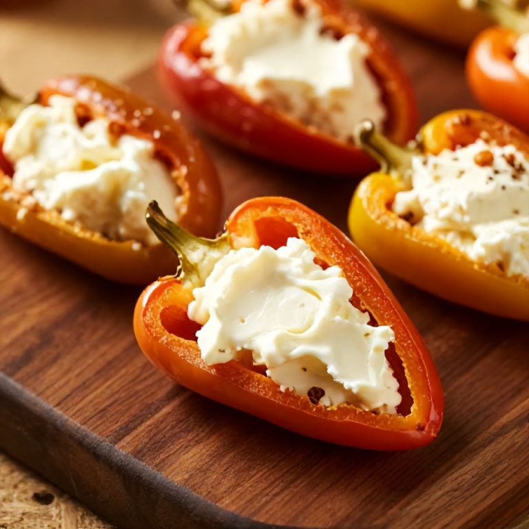 goat cheese stuffed mini peppers