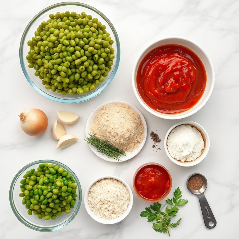 Greek Lentil Meatball Ingredients