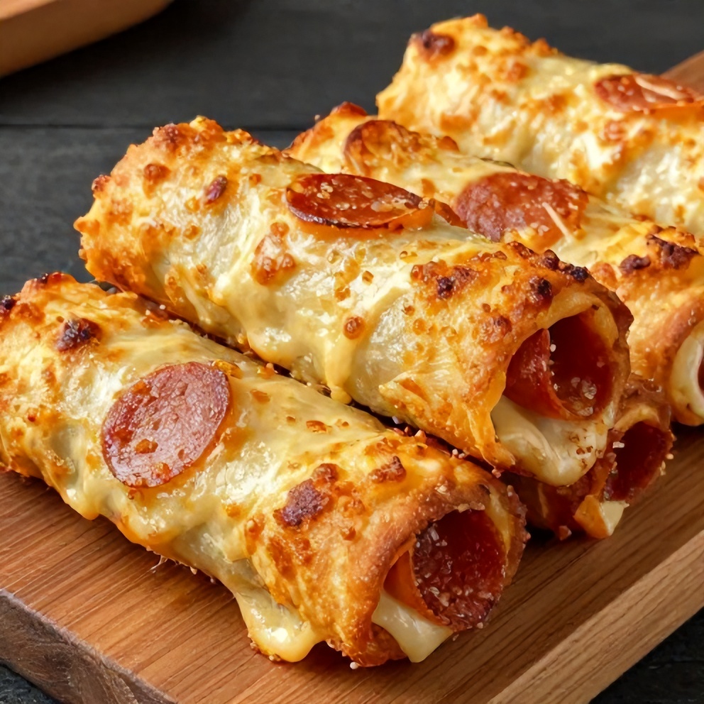 Easy High Protein Pepperoni Pizza Rolls