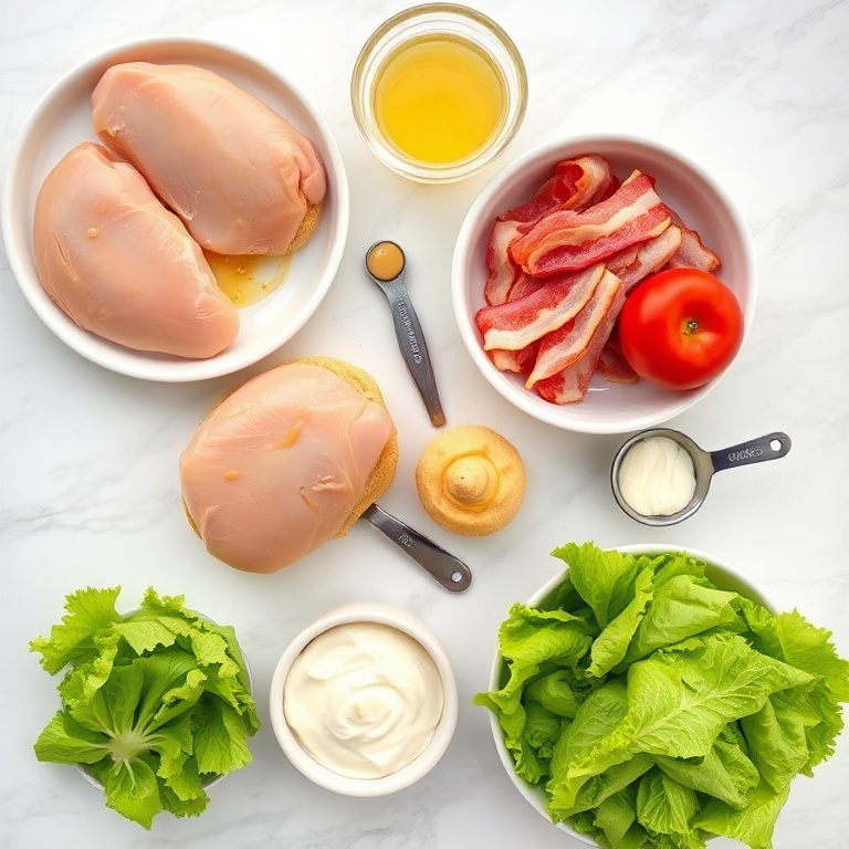 Honey Mustard BLT Chicken Sliders Ingredients