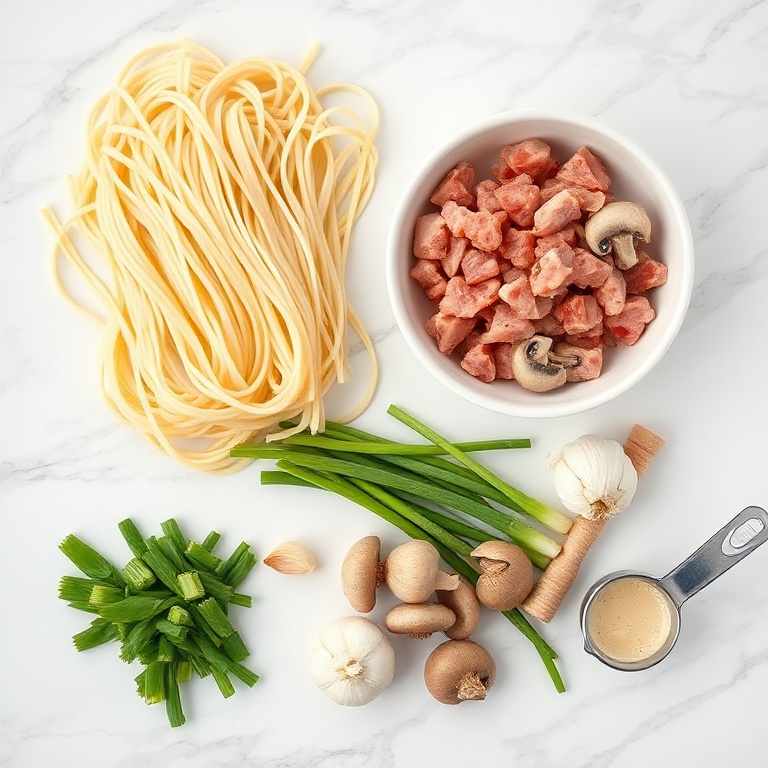 Hot and Sour Noodle Soup Ingredients