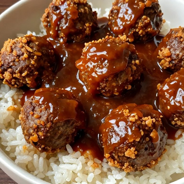 Korean BBQ Meatball Rice Bowls