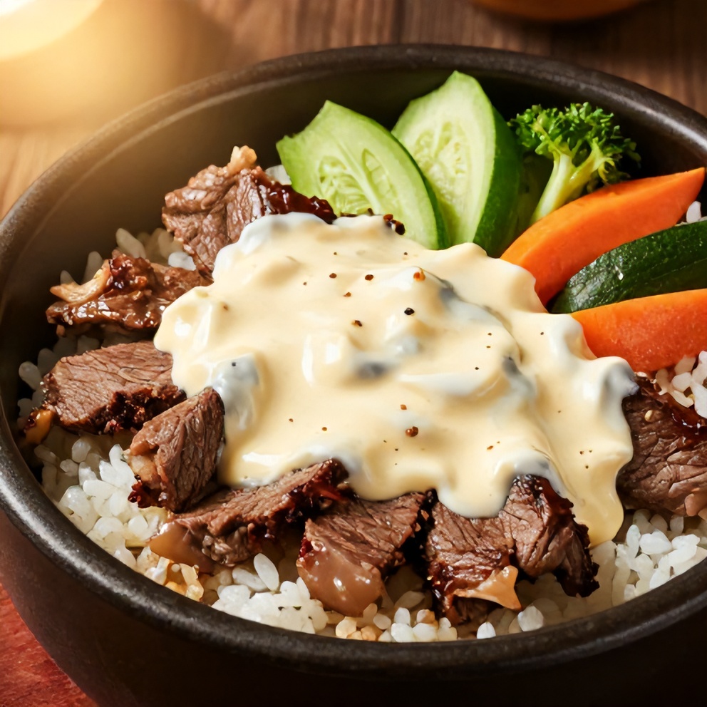 Korean BBQ Steak Rice Bowls
