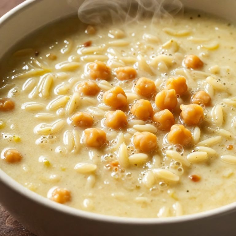 Easy Lemon Chickpea Orzo Soup
