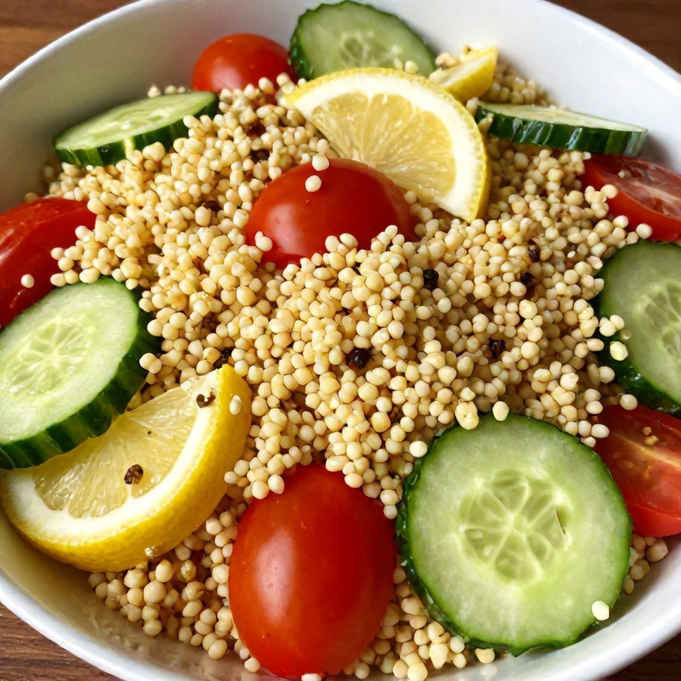 Easy Lemon Cucumber Couscous Salad