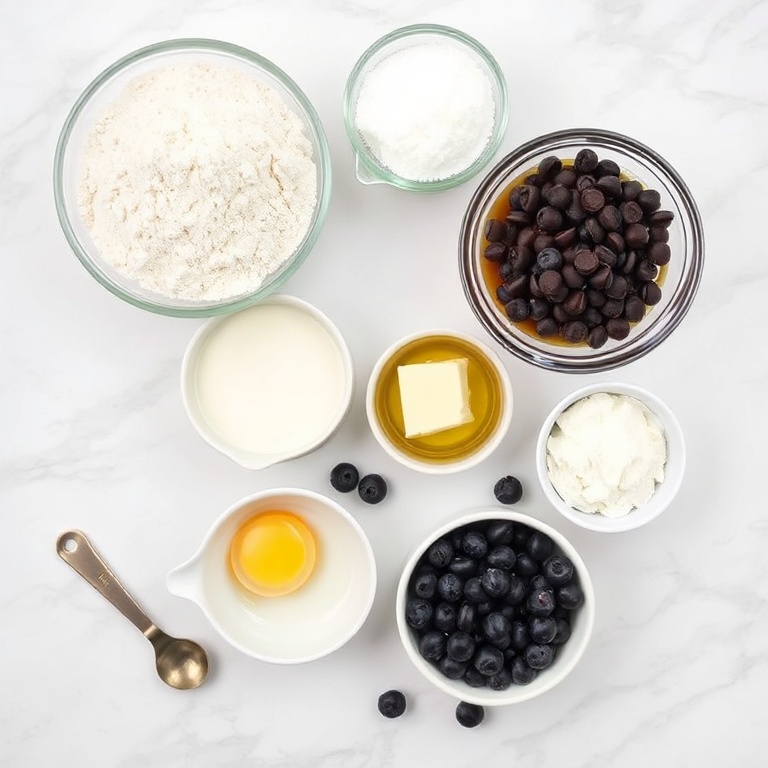 Raw ingredients for easy pancake tacos