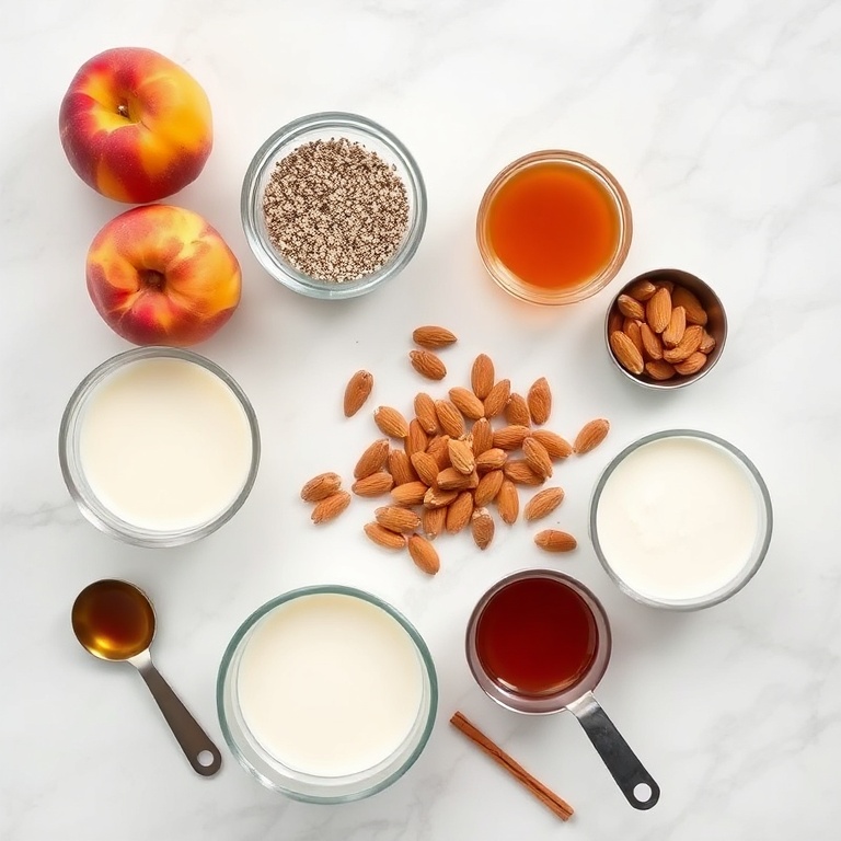 Peach Chia Pudding Ingredients