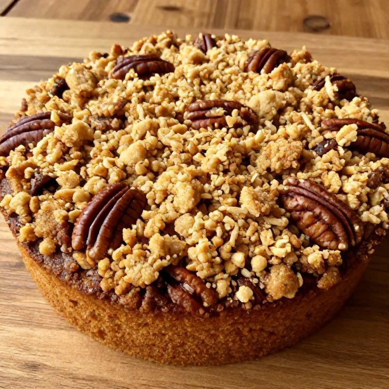 Easy Pecan Apple Crisp Coffee Cake